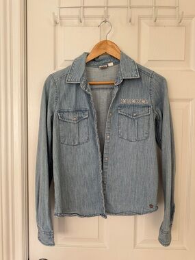 Roxy Light Blue Denim Shirt Jacket